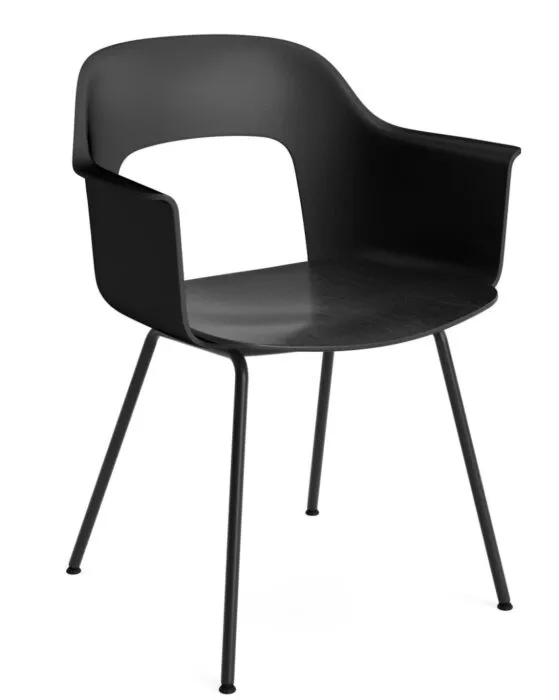 HAY Layout 212 armstoel-Black-Black Oak Gereduceerde Prijs