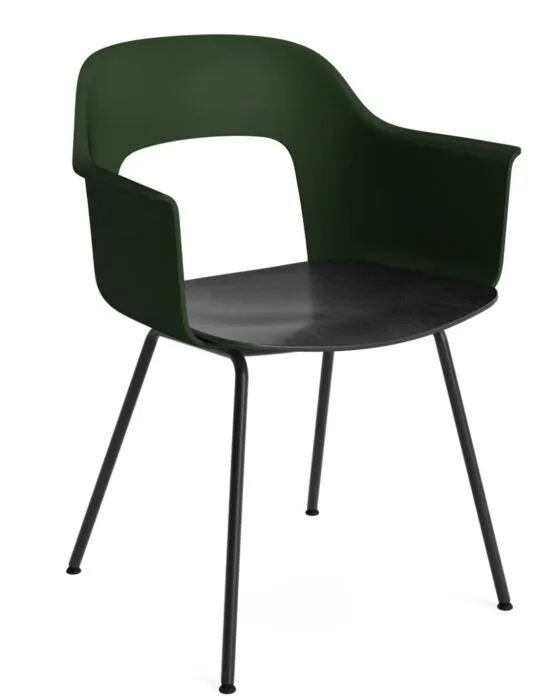 HAY Layout 212 armstoel-Bottle Green-Black Oak Dagaanbieding