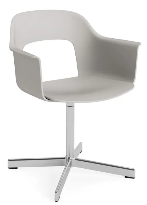 HAY Layout 231 armstoel-Sky Grey-Polished Aluminium Shop Nu