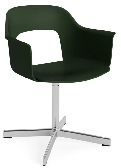 Uitverkoop HAY Layout 231 armstoel-Bottle Green-Polished Aluminium