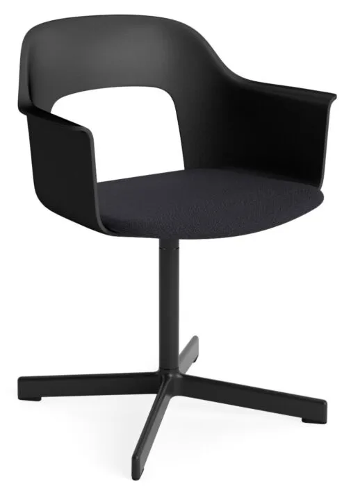 Must-Have HAY Layout 233 armstoel - Zwart onderstel-Black / Steelcut Trio 195