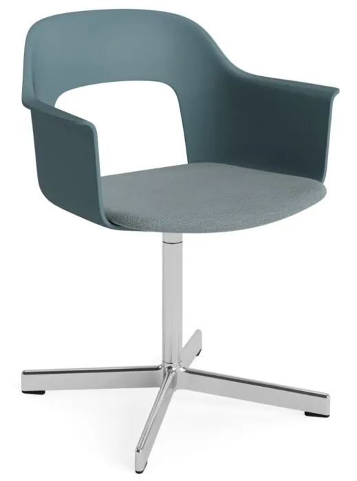 HAY Layout 233 armstoel - aluminium onderstel-Ocean / Mode 045 Betaalbaar