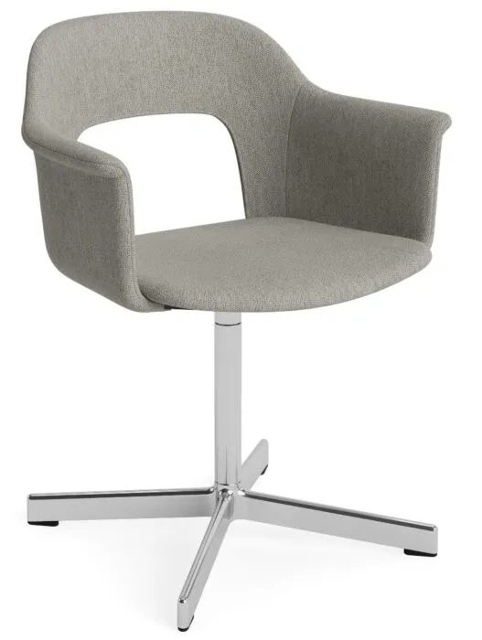 Koopje HAY Layout 234 armstoel - aluminium onderstel-Turf - Light Grey