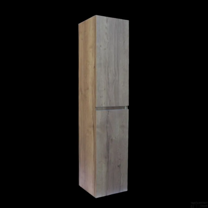 Merkproduct Kolomkast Sanilux Trendline Met Greeplijst Korpus 160x35x35 Cm Tabak Oak
