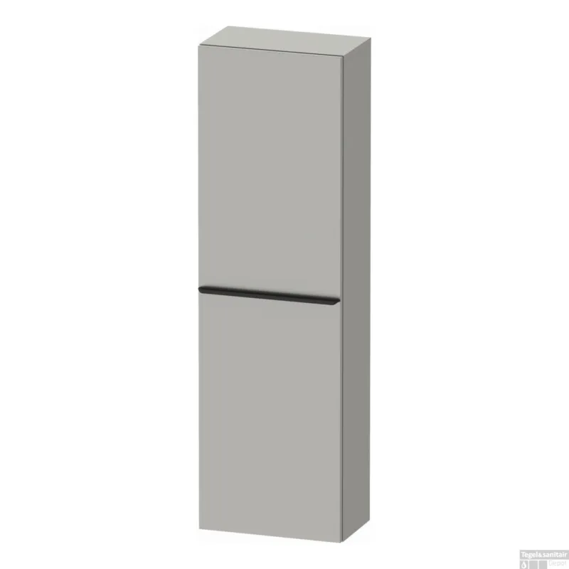 Hete Deal Hoge Kast Duravit D-Neo Kolomkast Wand 132 cm Linksdraaiend Mat Betongrijs