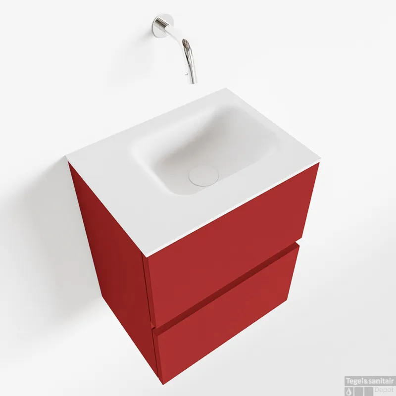 Veilige Betaling MONDIAZ ADA 40cm toiletmeubel fire. LEX wastafel talc links zonder kraangat