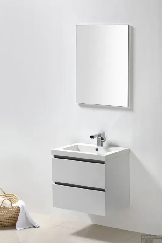 Weekendaanbieding Badkamermeubelset Sanilux Trendline 60x47x50 cm Wit
