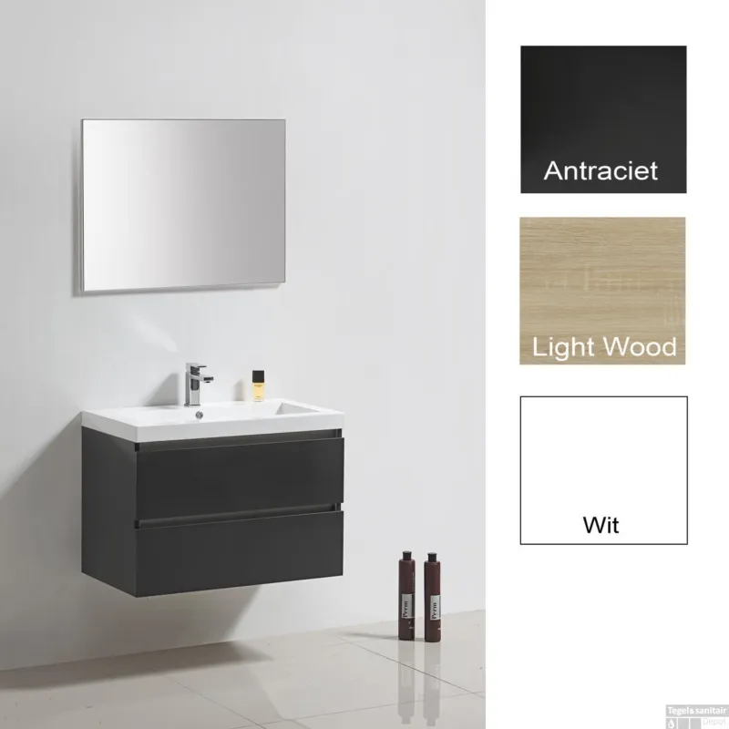 Badkamermeubelset Sanilux Trendline 60x47x50 cm (in drie kleuren leverbaar) Premium