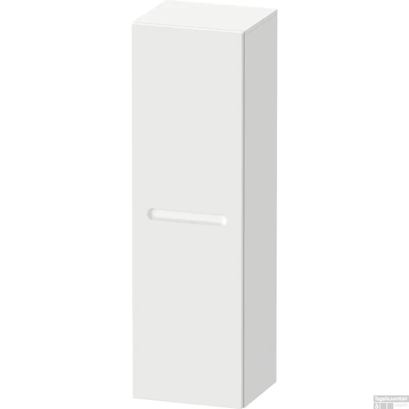 Badmeubel Kast Duravit No.1 Halfhoge Kast Met 1 deur Delen 40x132x36cm Links Wit Exclusieve Aanbieding