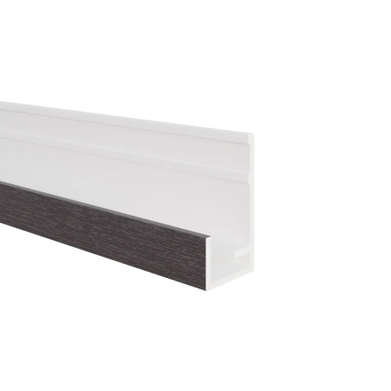 Populair Startprofiel verticale bekleding Donkerbruin - VinyPlus