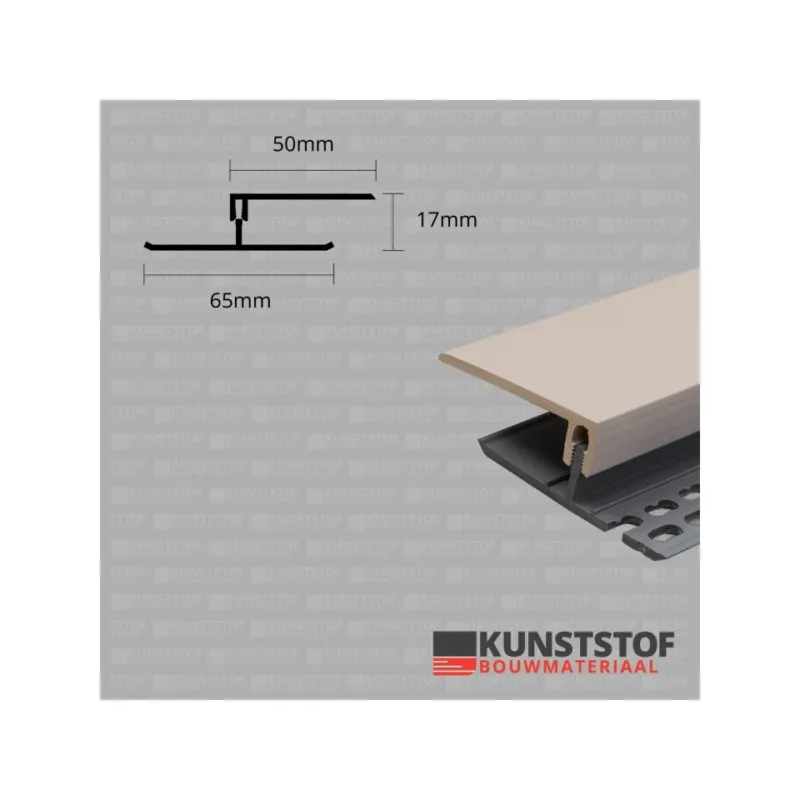 Ventilatie afsluitprofiel 2-delig 17 mm - Eurotexx Klei Koop Vandaag