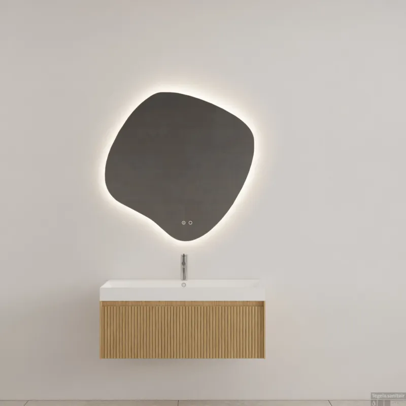 Lage Prijs Badkamermeubel Gliss Design Timotheus 100 cm Pure (Keuze Wastafel)