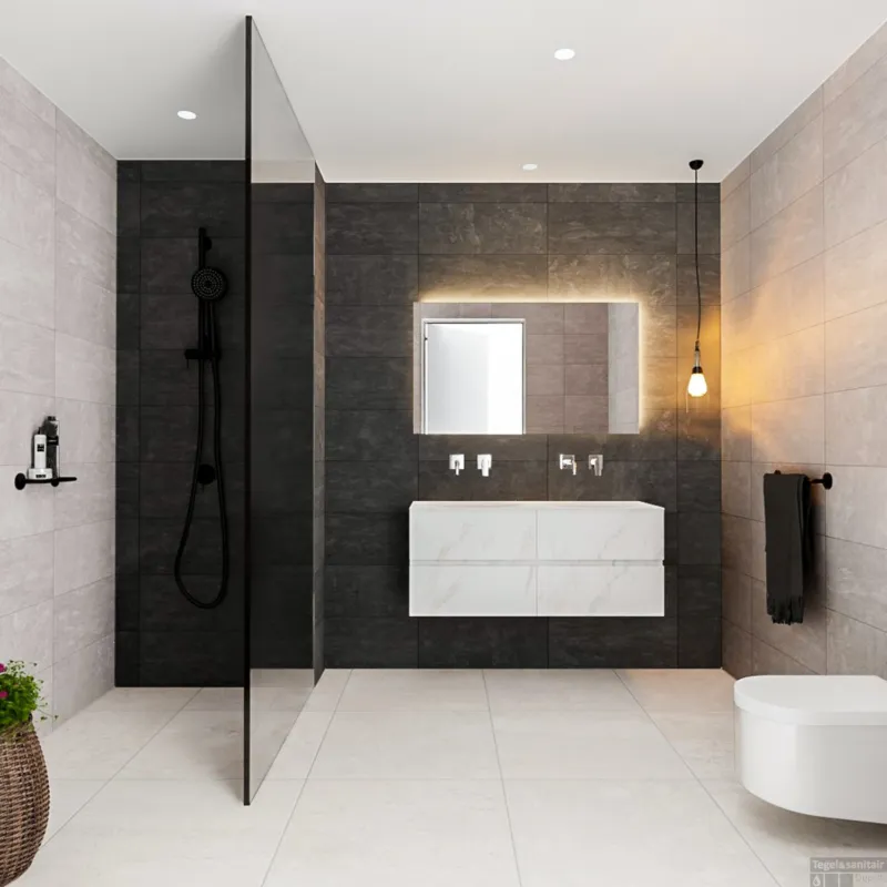 Badkamermeubel BWS Valencia Carrara Mat 120 cm Solid Surface Wastafel Dubbel (0 kraangaten, 4 lades) Voordeelprijs