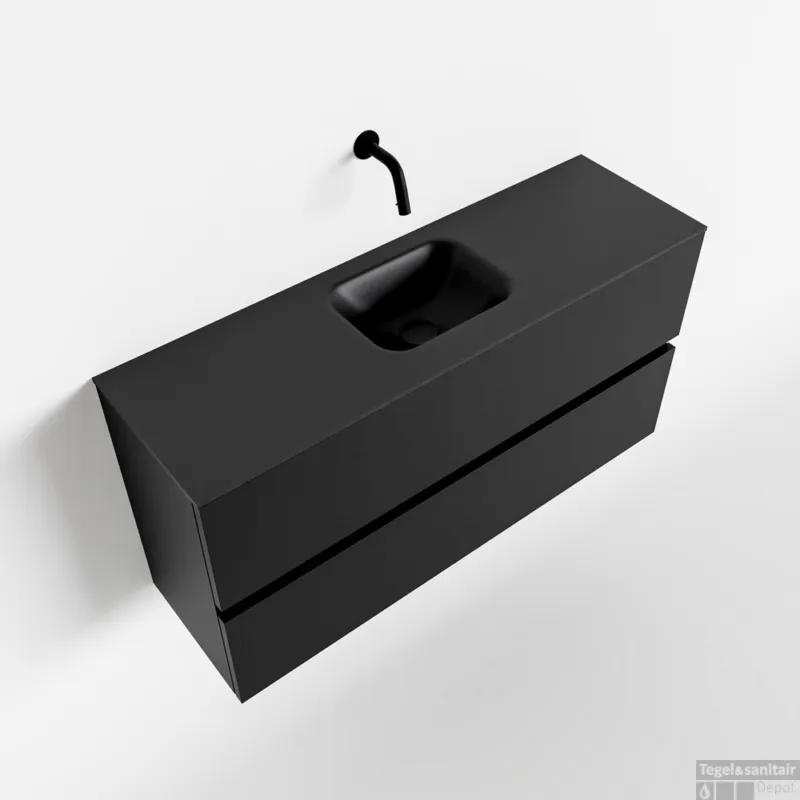 Dagaanbieding MONDIAZ ADA 100cm toiletmeubel urban. LEX wastafel urban midden zonder kraangat
