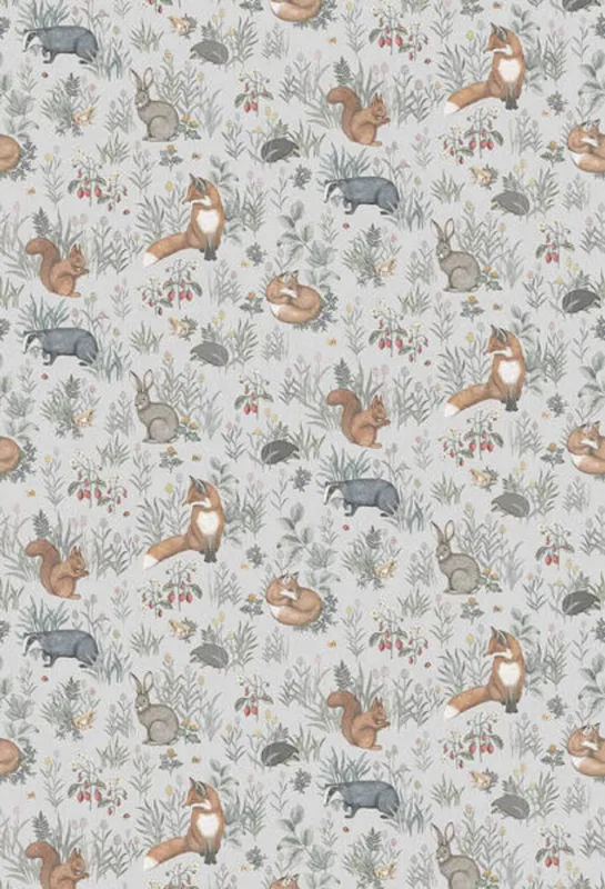 Aanbieding Borastapeter Newbie Forest Friends 7480 Behang