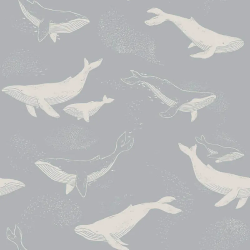 Borastapeter Newbie Wallpaper II Whales 6942 Behang Laatste Versie