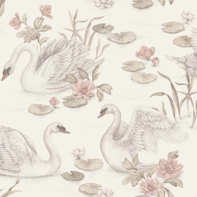 Borastapeter Newbie Wallpaper II Lily Swan 6924 Behang Gereduceerde Prijs