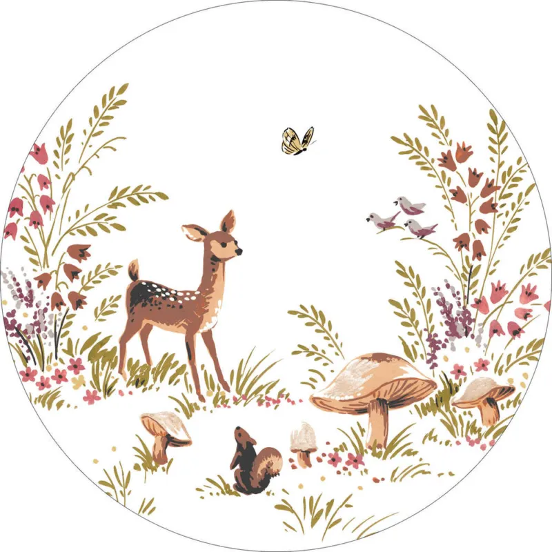 Exclusieve Aanbieding Esta Home Forest Friends 159074 Zelfklevende Behangcirkel