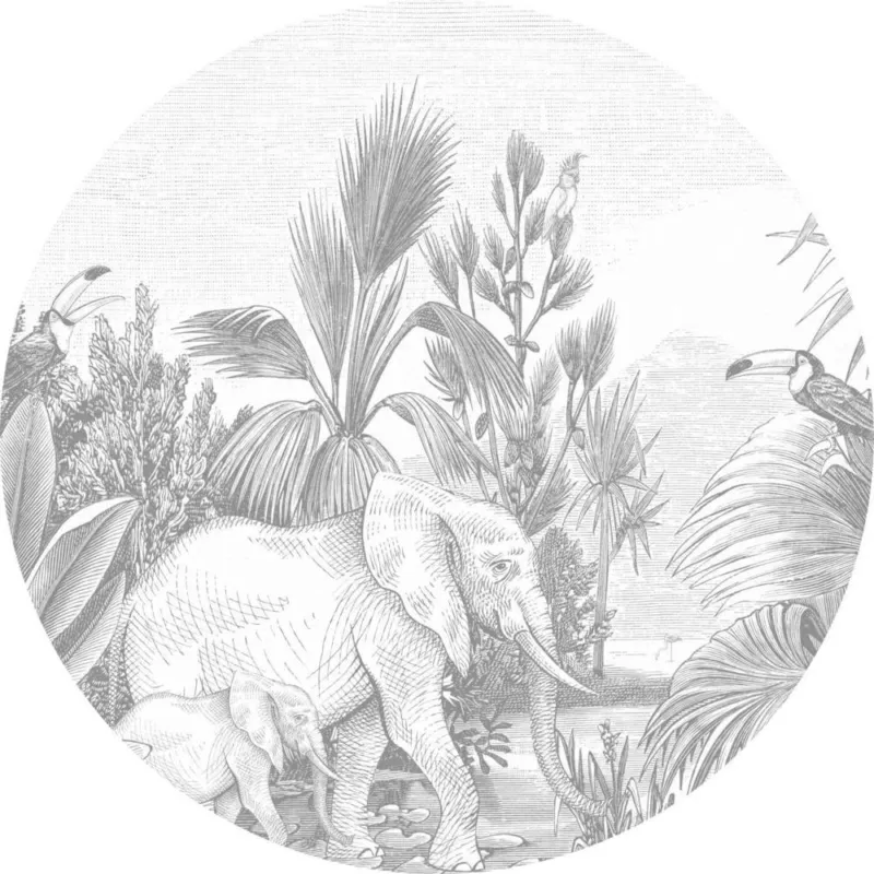 Nieuw Esta Home Forest Friends 159075 Zelfklevende Behangcirkel