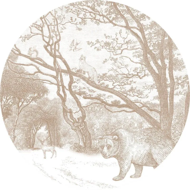 Shop Nu Esta Home Forest Friends 159072 Zelfklevende Behangcirkel