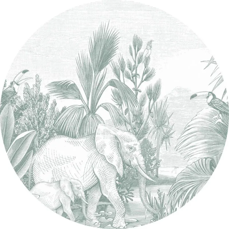 Esta Home Forest Friends 159087 Zelfklevende Behangcirkel Betaalbaar