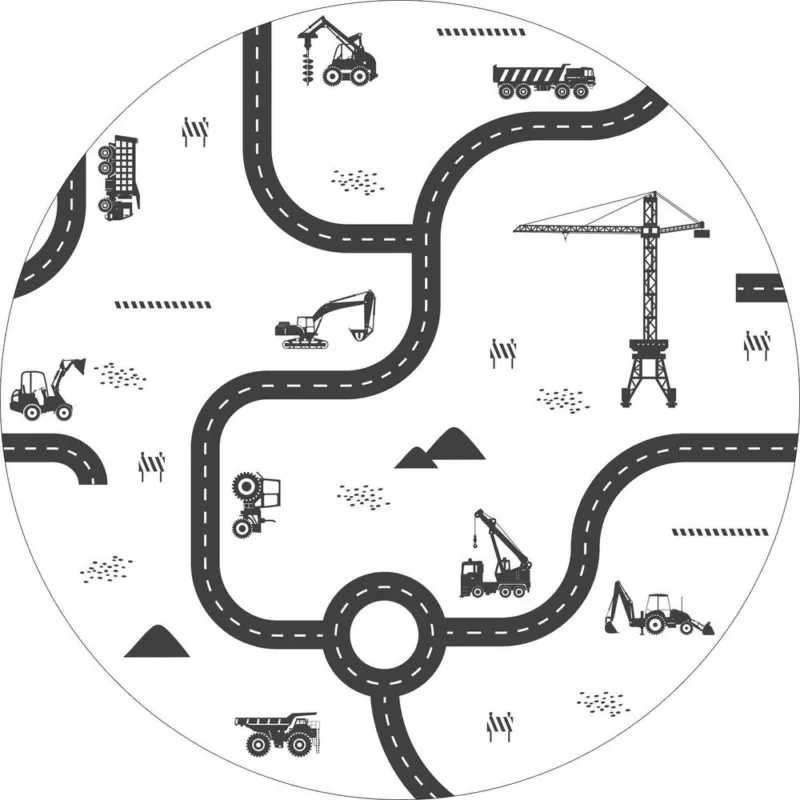 Betrouwbaar Esta Home Forest Friends 159067 Zelfklevende Behangcirkel