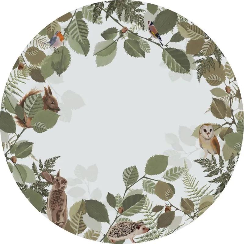 Lage Kosten Esta Home Forest Friends 159069 Zelfklevende Behangcirkel