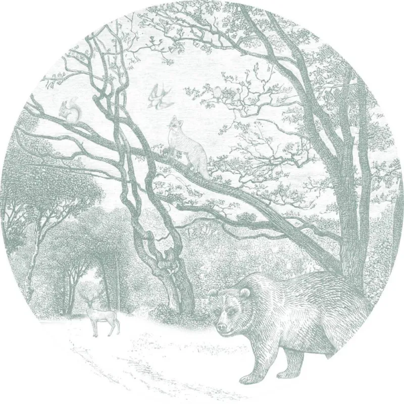 Esta Home Forest Friends 159084 Zelfklevende Behangcirkel Actieprijs