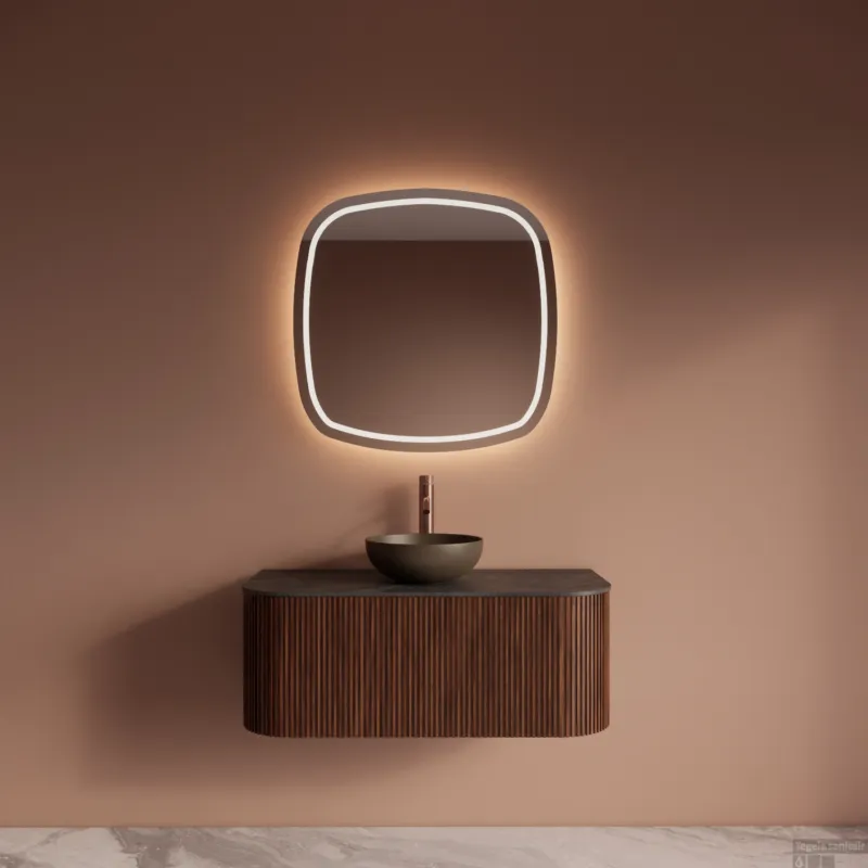 Badkamermeubelset Gliss Design Alluro 100 cm Walnut Populair