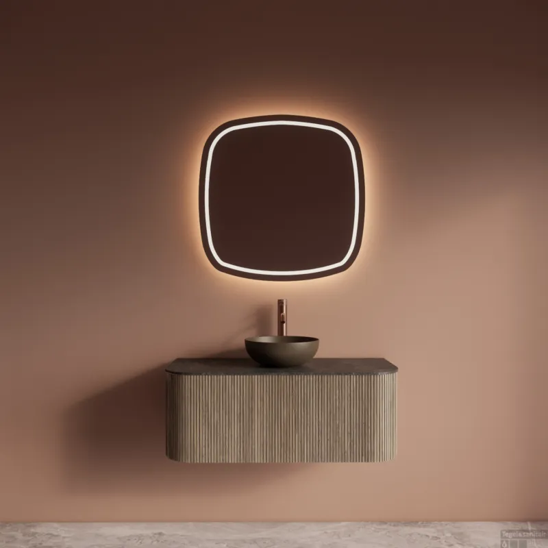 Voordeelprijs Badkamermeubelset Gliss Design Alluro 100 cm Corn Silk