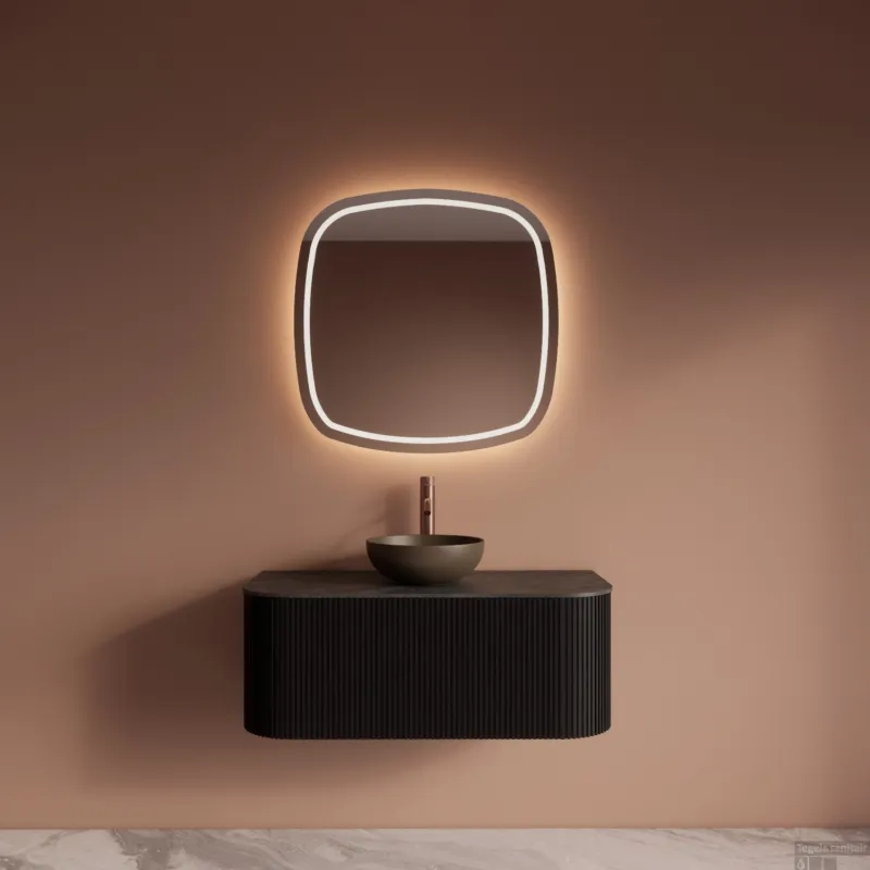 Badkamermeubelset Gliss Design Alluro 100 cm Black Veneer Nu Kopen
