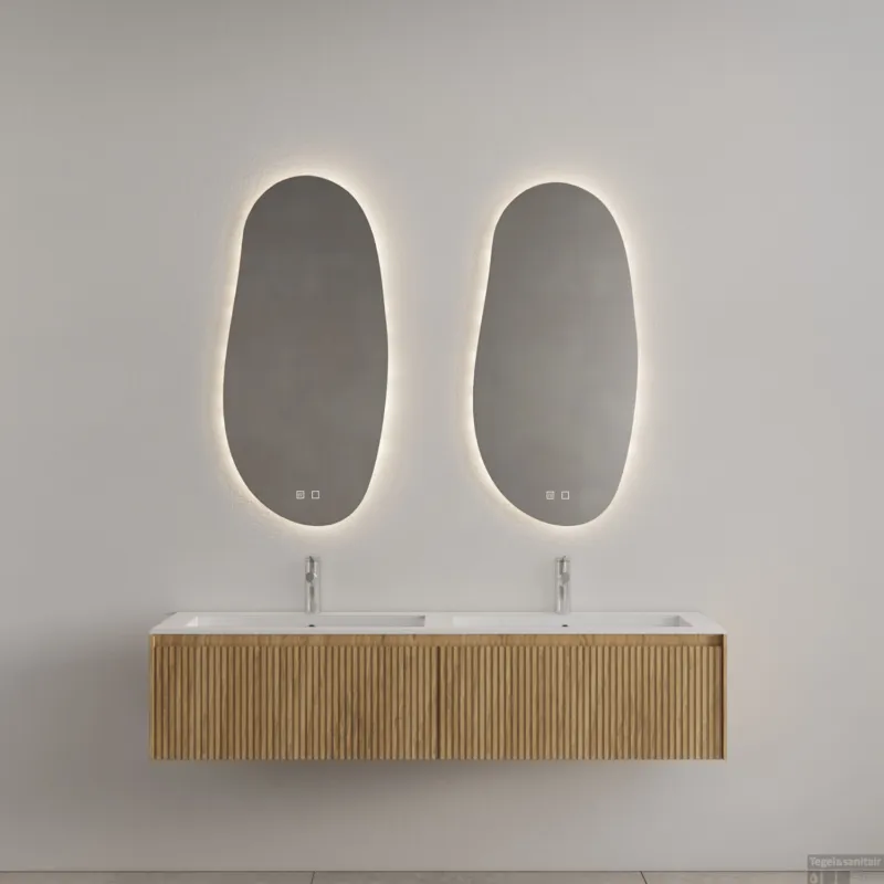 Meest Verkocht Badkamermeubel Gliss Design Timotheus 180 cm Castle Brown (Keuze Wastafel)