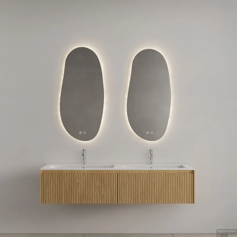 Badkamermeubel Gliss Design Timotheus 180 cm Pure (Keuze Wastafel) Dagaanbieding