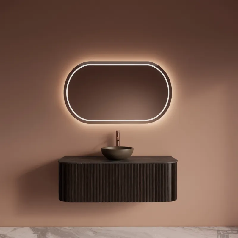 Badkamermeubelset Gliss Design Alluro 120 cm Ebony Lage Prijs