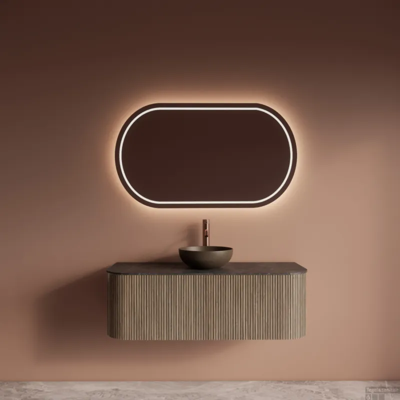 Actieprijs Badkamermeubelset Gliss Design Alluro 120 cm Corn SIlk