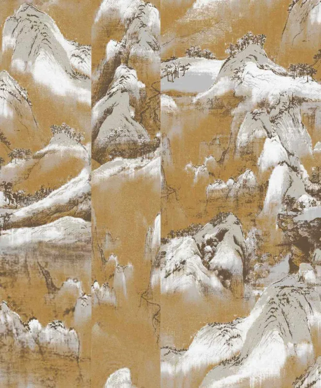 Khroma by Masureel Kimono KIM301 Akiyama Gold Behang Superprijs