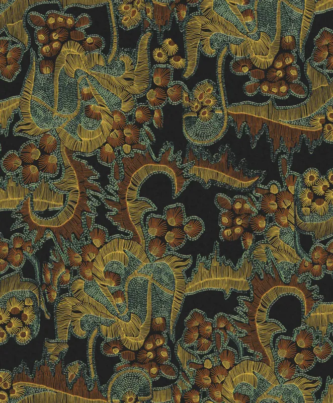 Khroma by Masureel Kimono KIM204 Kimora Topiara Behang Lage Prijs