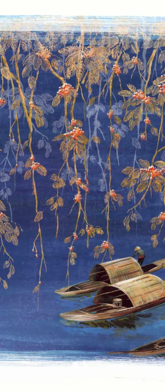 Voordeelprijs Khroma by Masureel Kimono DGKIM2032 River Night Behang