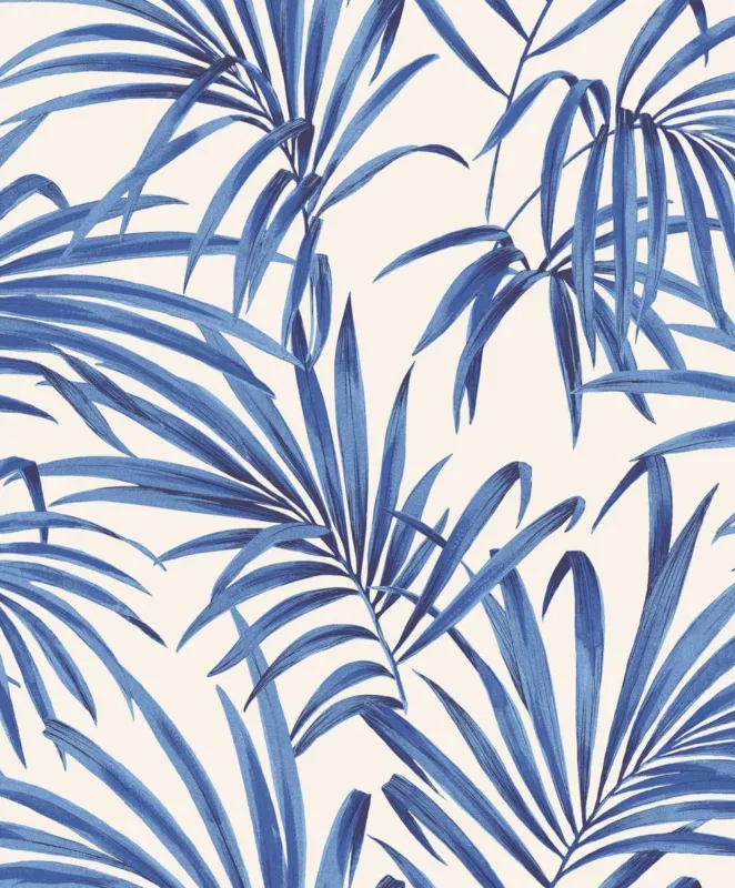 Zoom by Masureel Lotus LOT106 Palm cobalt Behang Shop Nu