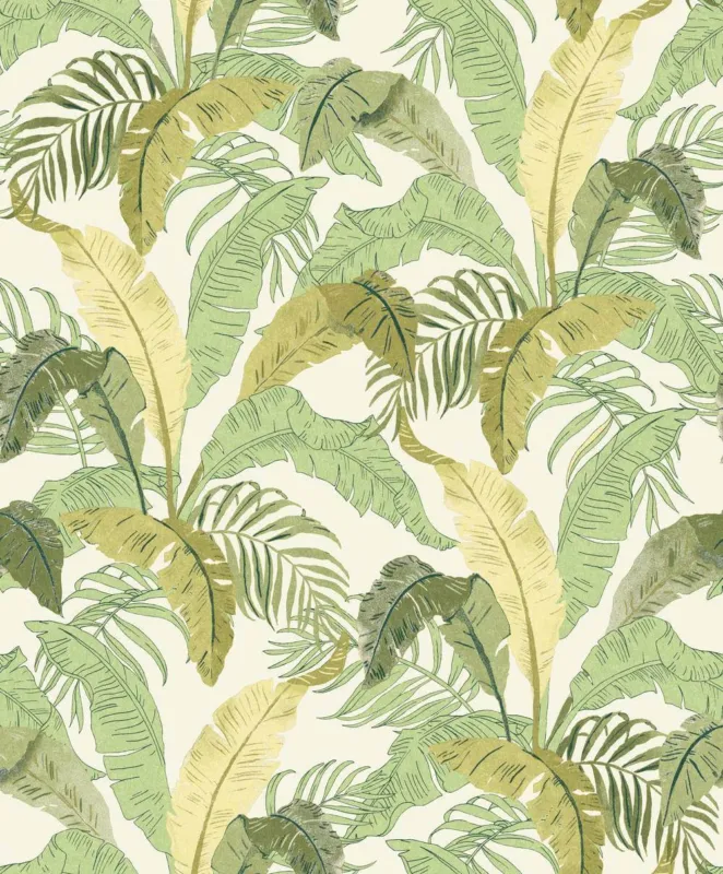 Zoom by Masureel Lotus LOT003 Botanic Greenery Behang Actieprijs