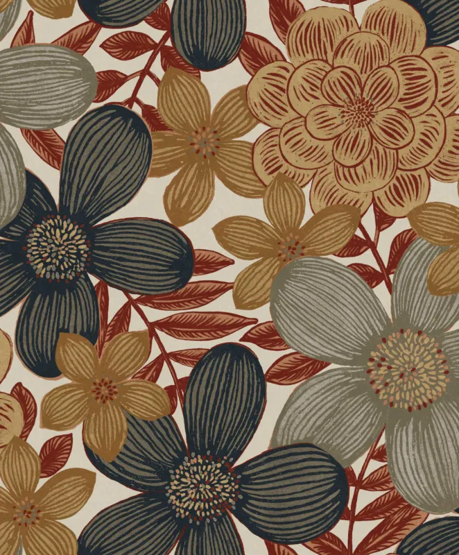 Zoom by Masureel Olivia OLI102 Marigold Sierra Behang Op = Op