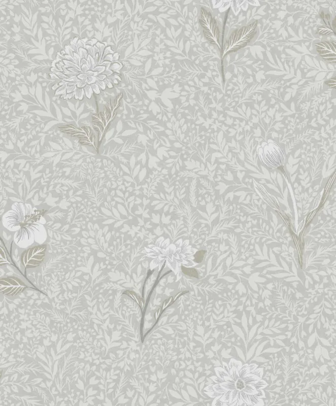 Zoom by Masureel Olivia OLI301 Dahlia Snow Behang Dagaanbieding