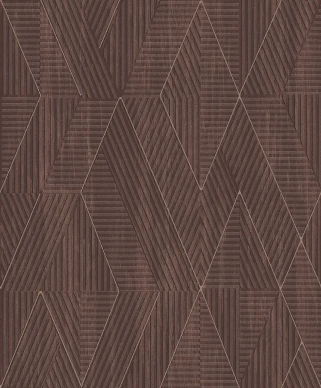 Khroma by Masureel Prisma PRI303 Barite Marron Behang Lage Prijs
