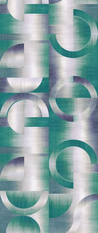 Shop Nu Khroma by Masureel Prisma DGPRI1012 Leonardo Teal Behang