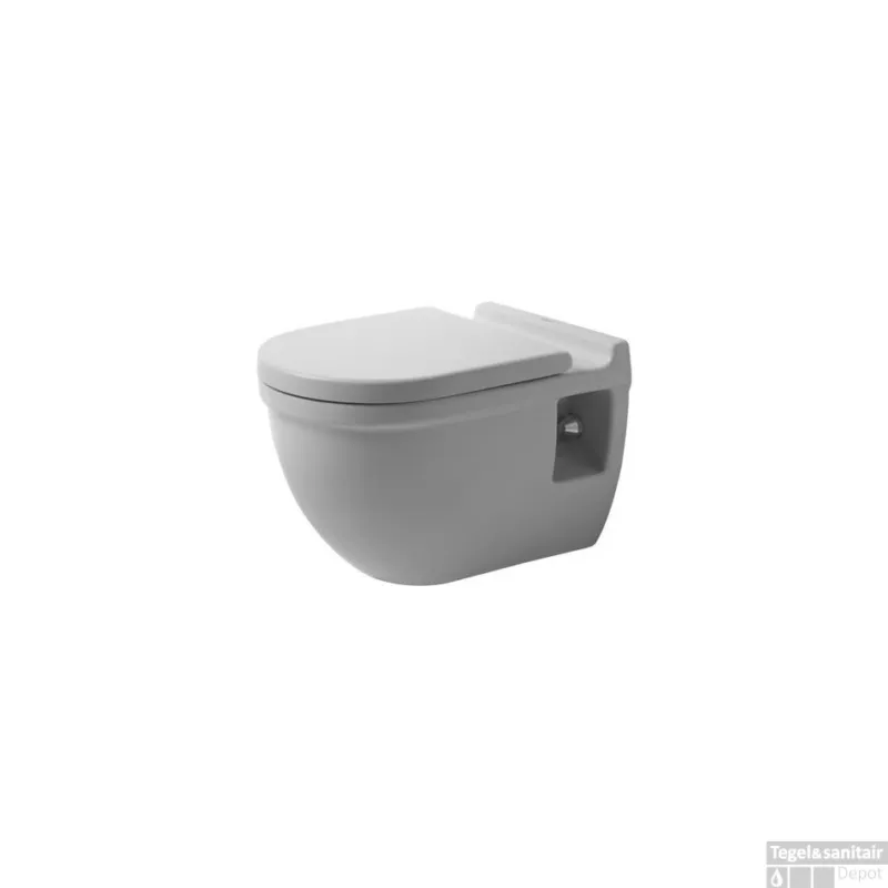 Duravit Starck 3 Wandcloset Verhoogd 36.5x54.5x42 cm Keramiek Glanzend Wit Populair