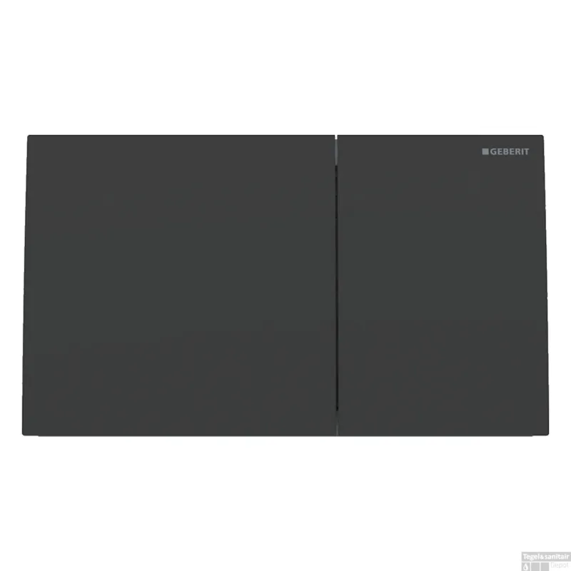 Beperkt Aanbod Drukplaat Geberit Sigma 70 Frontbediening 2-toets Glas Mat Zwart