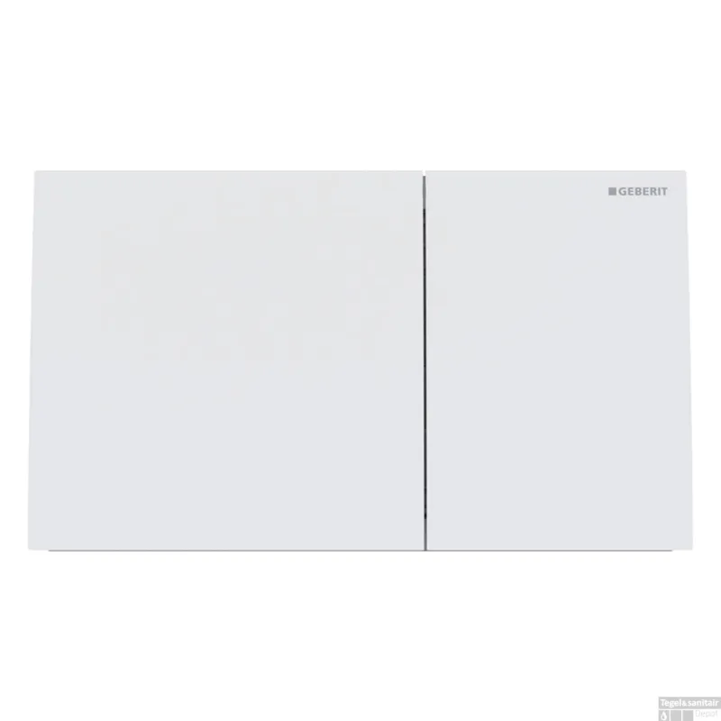 Premium Drukplaat Geberit Sigma 70 Frontbediening 2-toets RVS Mat Wit