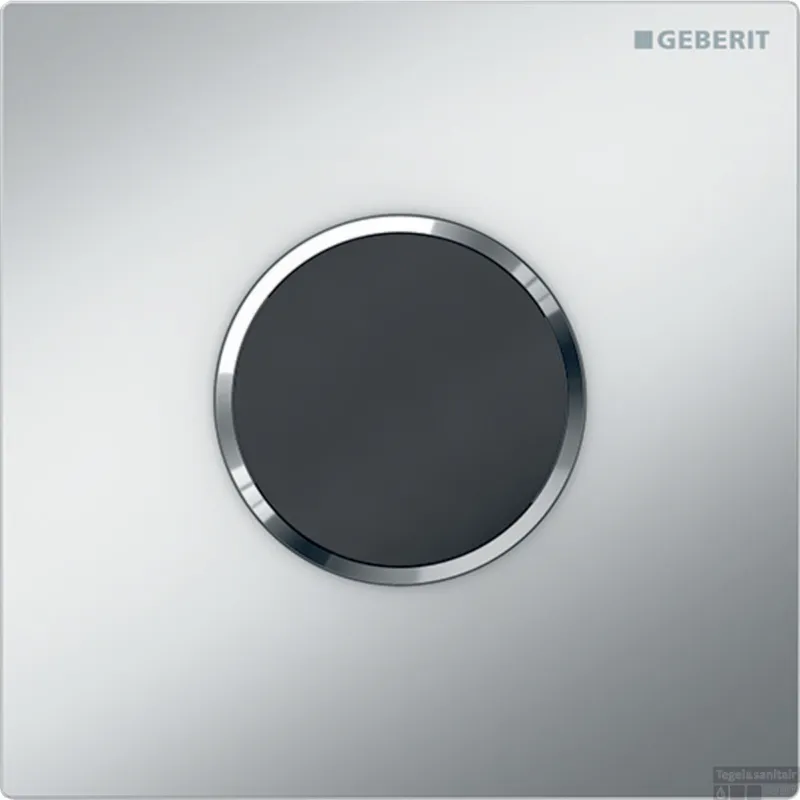 Bedieningsplaat Geberit Type 10 Met Batterijvoeding Round Easy To Clean Mat Chroom Beperkt Aanbod