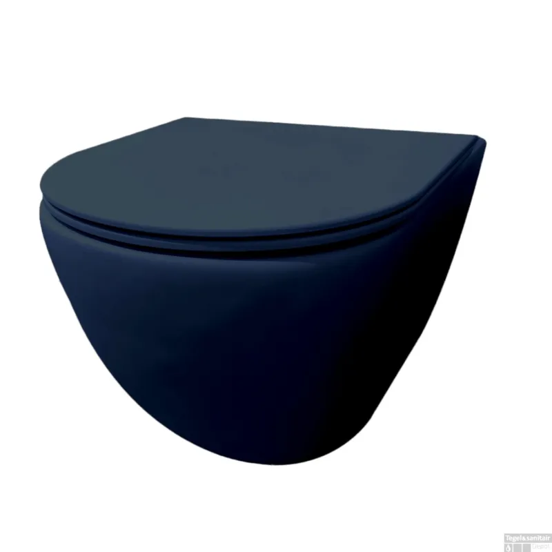 Wandcloset Best Design Morrano Rimfree Blinde Bevestiging incl Zitting Mat Donkerblauw Bestel Nu
