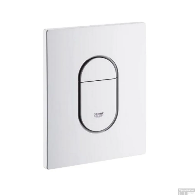 Beste Prijs GROHE Arena Cosmopolitan Bedieningsplaat Tweeknops Frontbediening Verticaal Wit